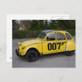 Citroën 2 CV Postkarte (Vorne/Hinten)