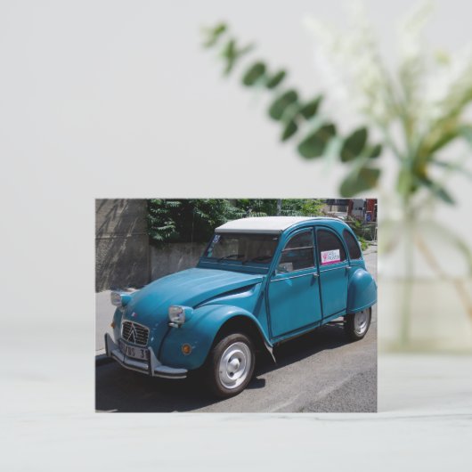 Citroën 2 CV Postkarte (Stehend Vorderseite)