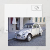 Citroën 2 CV Postkarte (Vorne/Hinten)