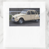 Citroën 2 CV Rechteckiger Aufkleber (Tasche)