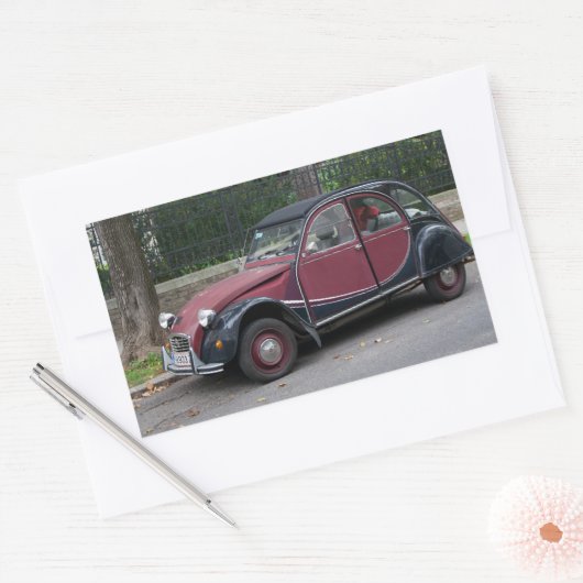 Citroën 2 CV Rechteckiger Aufkleber (Umschlag)