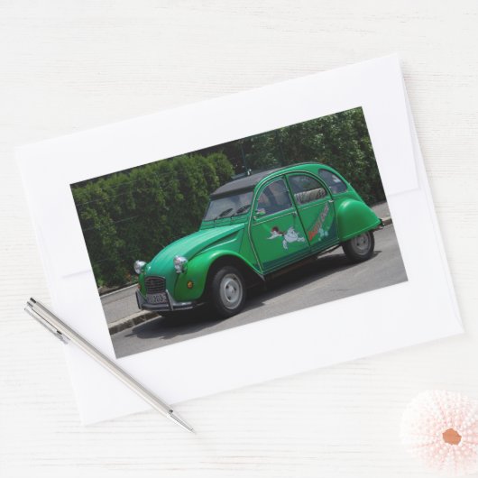 Citroën 2 CV Rechteckiger Aufkleber (Umschlag)