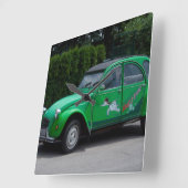 Citroen 2 CV Sauss Ente Quadratische Wanduhr (Winkel)