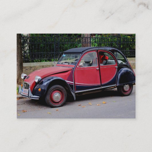 Citroen 2 CV Visitenkarte (Vorderseite)