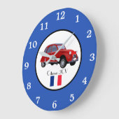 Citroen 2-CV-Wandklemme Große Wanduhr (Winkel)