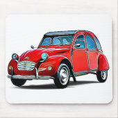 Citroen 2CV Cartoon Mousepad (Vorne)
