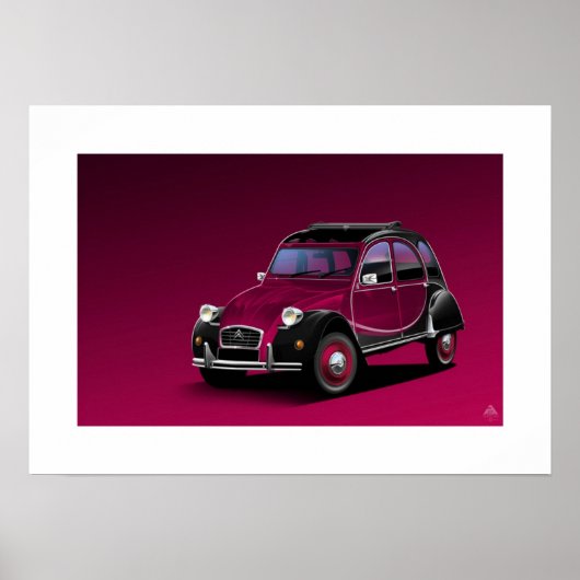 Citroen 2CV Charleston Poster Illustration (Vorne)