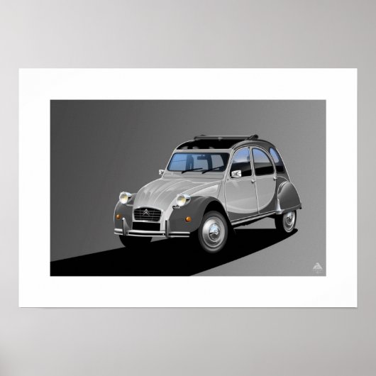 Citroen 2CV Charleston Poster Illustration (Vorne)