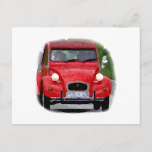 Citroen 2CV Ente Postkarte