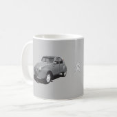Citroën 2CV - Grau - Logo - diy Tasse - (Vorderseite Links)