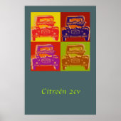 Citroen 2CV großes Poster (Vorne)