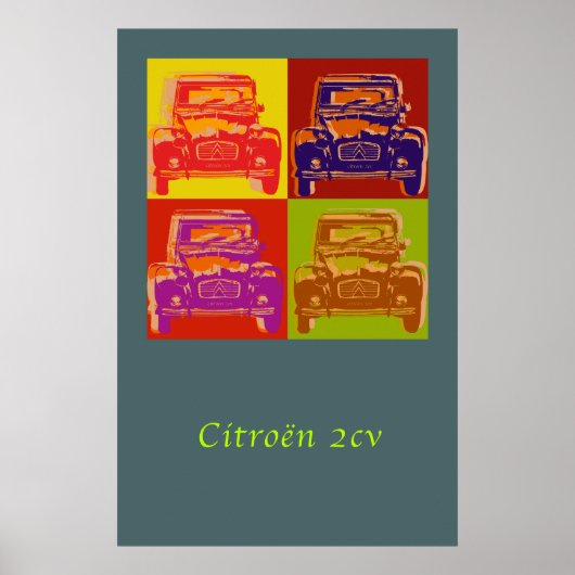 Citroen 2CV großes Poster (Vorne)