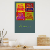 Citroen 2CV großes Poster (Küche)