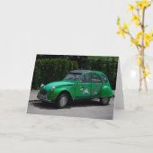 Citroën 2CV Karte (Gelbe Blume)