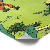 Citroen 2cv Klassisches Vintage Poster, Retro-Desi Poster (Ecke)