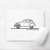 Citroen 2CV Mousepad (Mit Mouse)