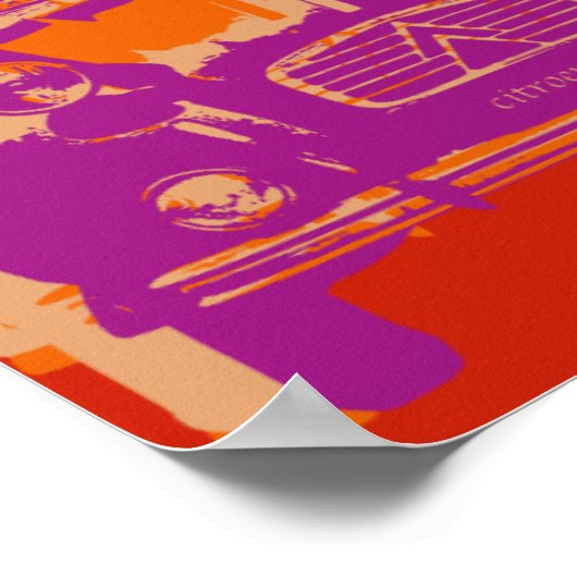 Citroen-2cv-Plakat Poster (Ecke)