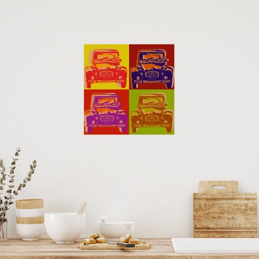 Citroen-2cv-Plakat Poster (Küche)