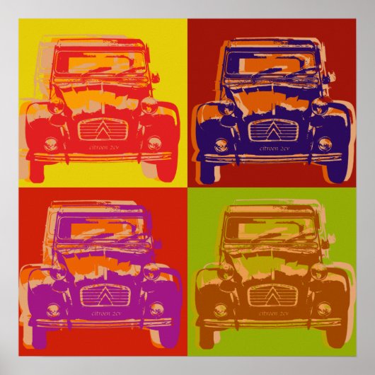 Citroen-2cv-Plakat Poster (Vorne)