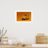 Citroen 2CV Poster Illustration (Küche)