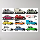 Citroën 2CV-Sorte Poster (Vorne)