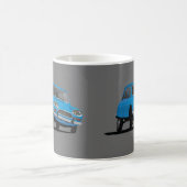 Citroën Ami 8, Blau - Kaffee-Tasse mit 2 Bildern Kaffeetasse (Mittel)