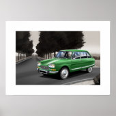 Citroen Ami 8 Poster Illustration (Vorne)