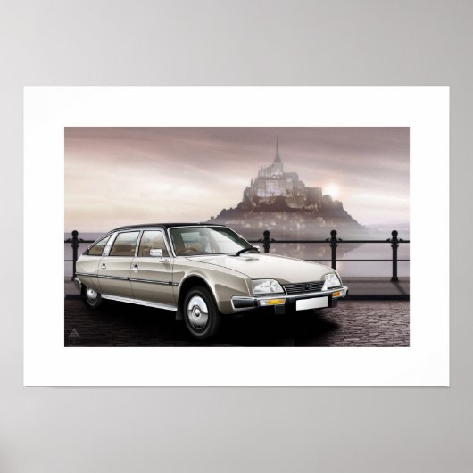 Citroen CX Prestige Poster Illustration (Vorne)