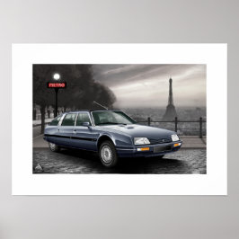 Citroen CX Prestige Turbo 2 Poster Illustration