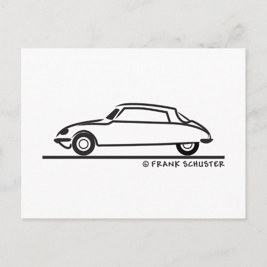 Citroën DS 21 Postkarte (Vorderseite)