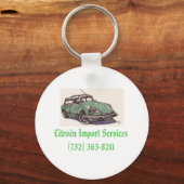 Citroen_ds, Citron Import Services(732) 363-8211 Schlüsselanhänger (Vorderseite)