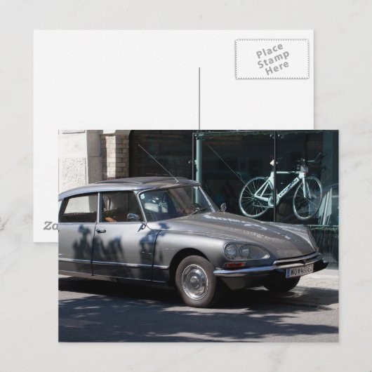 Citroën DS Postkarte (Vorne/Hinten)
