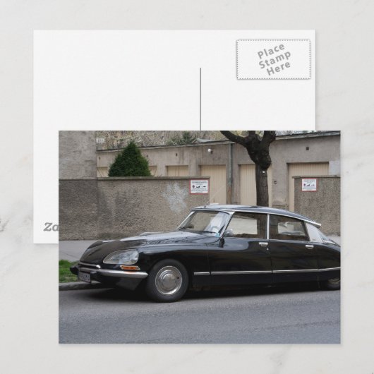 Citroën DS Postkarte (Vorne/Hinten)