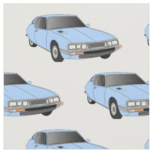Citroen Inspektions-Eis-Blau-Gewebe Stoff (Nahaufnahme)