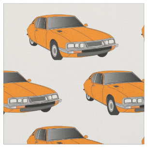 Citroen Inspektions-Orangen-Gewebe Stoff