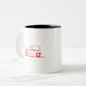 Citroen Mehari Zweifarbige Tasse (Vorderseite Links)