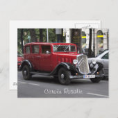 Citroen Rosalie Postkarte (Vorne/Hinten)