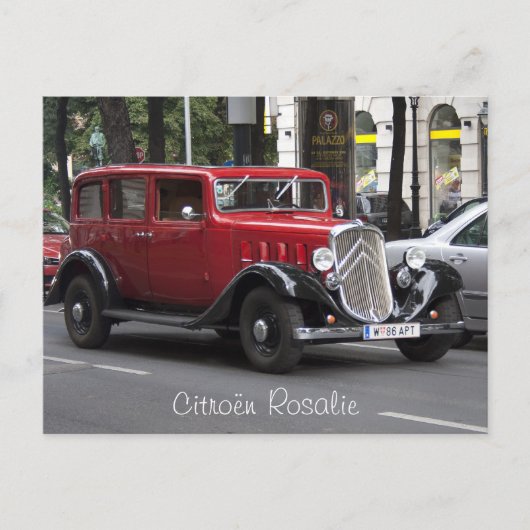 Citroen Rosalie Postkarte (Vorderseite)