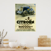 Citroen Set einen Distanzrekord in 1933 Poster (Küche)