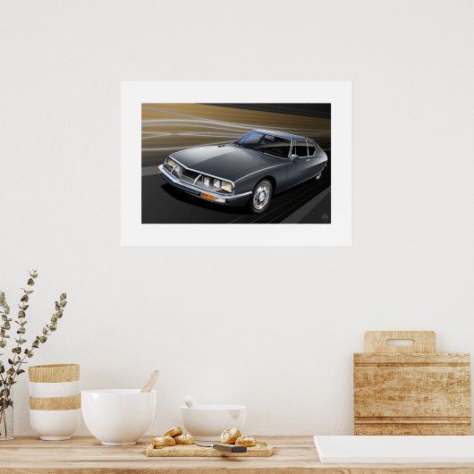 Citroen SM Art Poster (Küche)