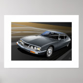 Citroen SM Poster Illustration (Vorne)