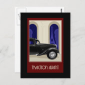 Citroen Traction Avant Postcard Postkarte (Vorne/Hinten)