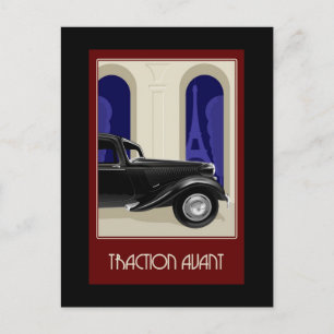 Citroen Traction Avant Postcard Postkarte