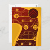 Citroen Traction Avant Postcard Postkarte (Vorne/Hinten)