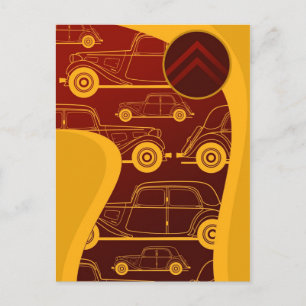 Citroen Traction Avant Postcard Postkarte