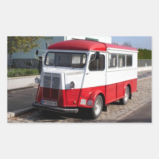 Citroen Typ H Van Rechteckiger Aufkleber (Vorderseite)