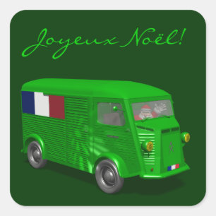 Citroen Typ H Van Tube Quadratischer Aufkleber