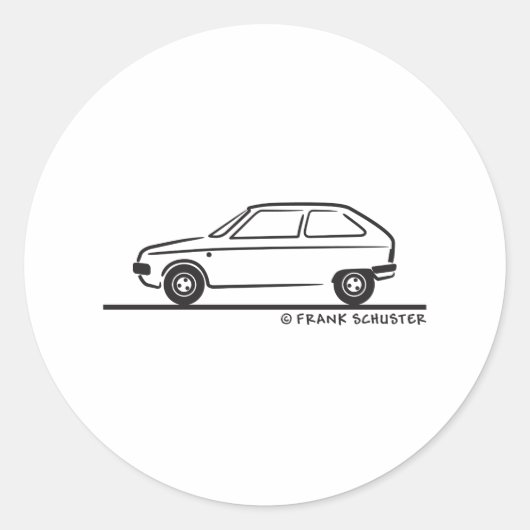 Citroën Visa Citroen Visa Runder Aufkleber (Vorderseite)