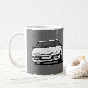 Citroën XM im Weiß - zwei Bilder pro Kaffeetasse