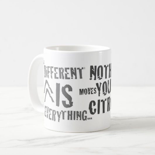 Citroen zitierte Auto-Tasse Kaffeetasse (Vorderseite Links)